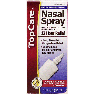 Top Care  extra moisturizing nasal spray, 12 hour relief  1fl oz