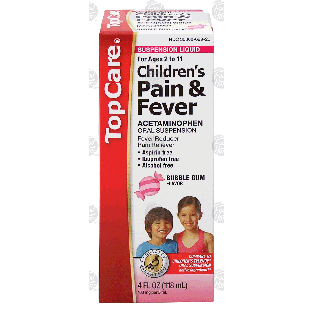 Top Care  children's pain & fever, ages 2 to 11, acetaminophen o 4fl oz