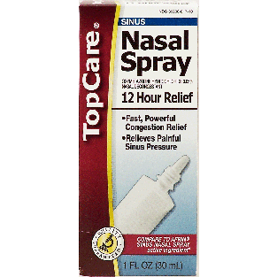 Top Care  nasal spray, relieves congestion, and painful sinus pr 1fl oz