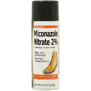 Top Care  antifungal powder spray, miconazole nitrate 2% 4.6oz