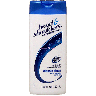 Head & Shoulders  dandruff shampoo, classic clean for normal 14.2fl oz