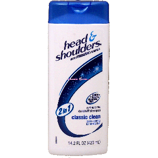 Head & Shoulders  dandruff shampoo, 2 in 1, classic clean for14.2fl oz