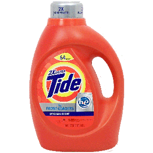 Tide  liquid laundry detergent for h-e (high efficiency), 64 l100fl oz