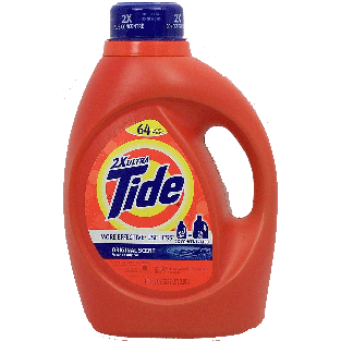 Tide  detergent, original scent, 64 loads 100fl oz