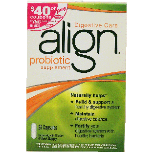 align  probiotic supplment, digestive care, capsules 28ct