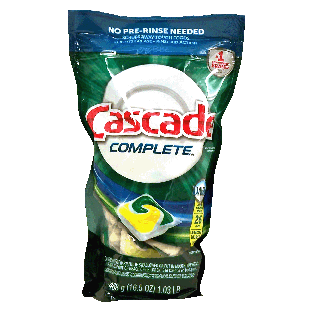Cascade Complete dishwasher detergent concentrated pacs with greas 25ct
