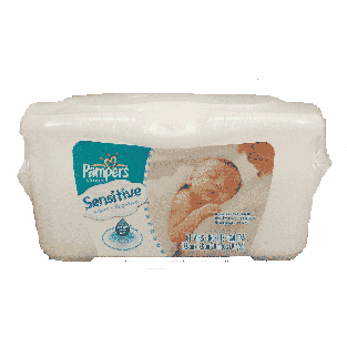 Pampers Sensitive wipes, hypoallergenic and perfume free 64ct