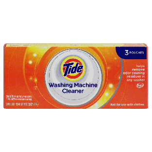 Tide  washing machine cleaner, helps remover odor causing residues 3ct
