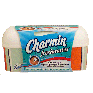 Charmin Freshmates adult flushable moist wipes, 5.3 x 7.4-in 40ct