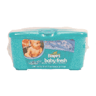 Pampers Baby Fresh baby wipes, moist, 7-in. x 7-in. 72ct