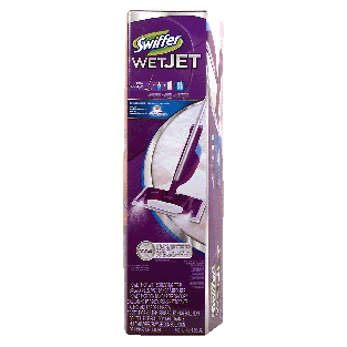 Swiffer Wet Jet starter kit, power mop with scrubbing strip cleans1pkg