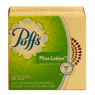 Puffs Plus Lotion 2-ply white facial tissue with lotion 56ct
