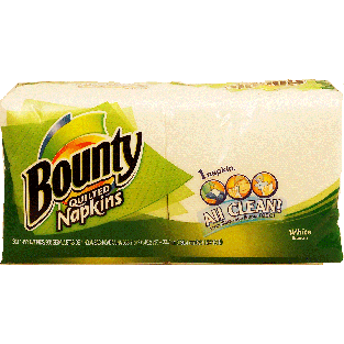 Bounty  quilted napkins, 1-ply, white 200ct