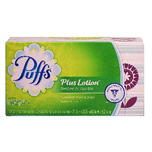 Puffs Plus Lotion lotion white facial tissue 124ct