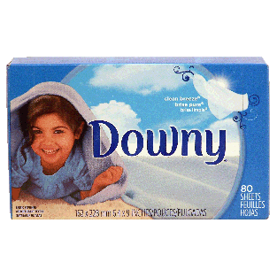 Downy  clean breeze scented dryer sheets 80ct