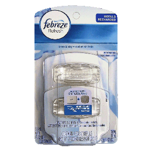 Febreze Refresh air freshener scent refills, linen & sky scent 2pk