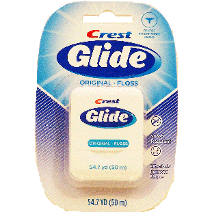 Crest Glide original floss, shred resistant, unflavored 54.7yd