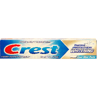 Crest Whitening fluoride anticavity toothpaste, cool mint paste, 6.4oz
