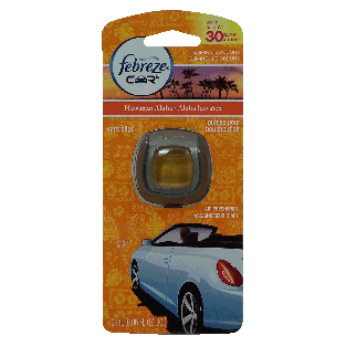 Febreze Car air freshener, vent clips, eliminates odor, hawaiian al1ct
