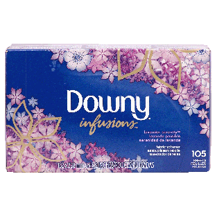 Downy infusions fabric softener dryer sheets, lavender serenity s 105ct