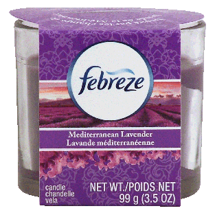 Febreze  candle, mediterranean lavender scent 3.5oz