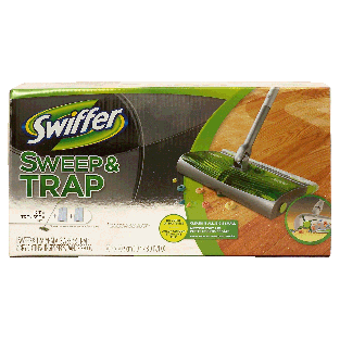 Swiffer Sweep & Trap 1 sweep & trap, 2 dry cloths, no cords or bat1pkg