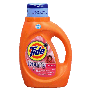 Tide  detergent plus a touch of downy, april fresh scent, for h46fl oz