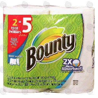 Bounty Select-A-Size paper towels, 2-ply sheets, 2 huge rolls  2pk