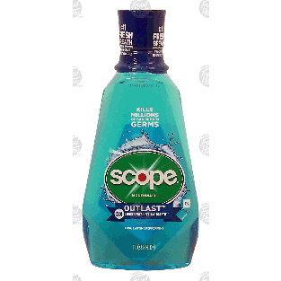 Scope Outlast peppermint mouthwash  1L