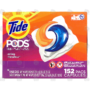 Tide Pods laundry detergent capsules, spring meadow 152-ct
