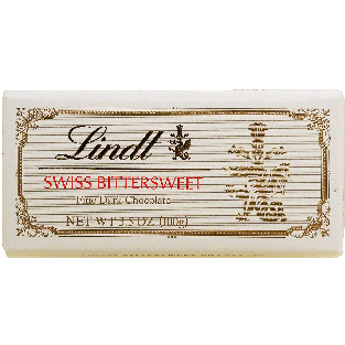 Lindt  swiss bittersweet fine dark chocolate bar 3.5oz