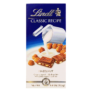 Lindt Classic Recipe hazelnut milk chocolate candy bar 4.4oz