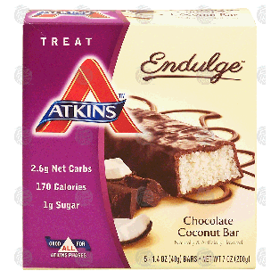 Atkins Endulge chocolate coconut bar 5ct