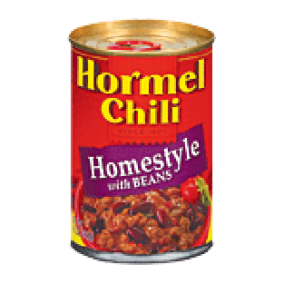 Hormel  homestyle chili with beans 15oz