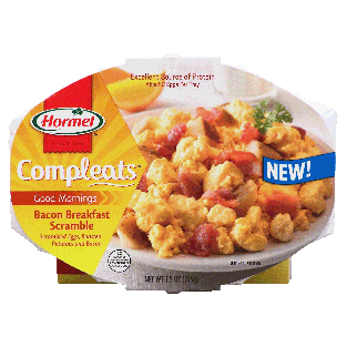 Hormel Compleats bacon breakfast scramble, scrambled eggs, roaste7.5oz