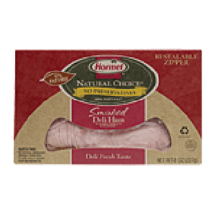 Hormel Natural Choice smoked deli ham, sliced 8oz
