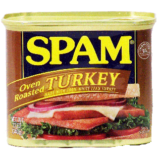 Spam Canned Meat Turkey Oven Roasted  12oz