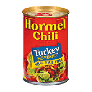 Hormel Chili Turkey No Beans 98% Fat Free  15oz