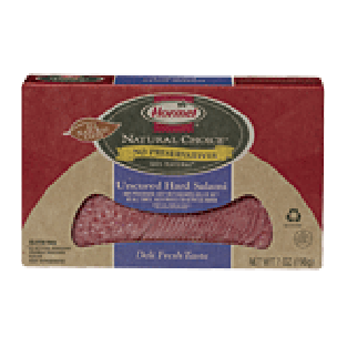 Hormel Natural Choice uncured hard salami sliced 7oz