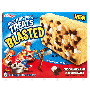 Kellogg's Rice Krispies Treats blasted; crispy marshmallow squares,6ct