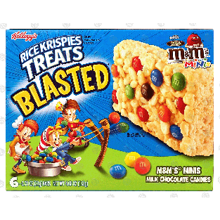 Kellogg's Rice Krispies Treats blasted; crispy marshmallow squares,6ct