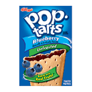 Kellogg's Pop-tarts blueberry toaster pastries, unfrosted, 8-cou14.7oz