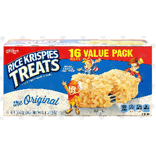 Kellogg's Rice Krispies Treats the original, crispy marshmallow sq16ct