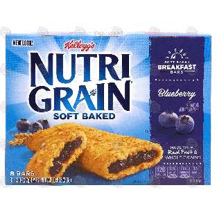 Kellogg's Nutri-Grain soft baked blueberry breakfast bars 8-coun10.4oz