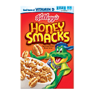Kellogg's Honey Smacks sweetened puffed wheat cereal 15.3oz