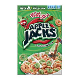 Kellogg's Apple Jacks crunchy sweetened three-grain cereal with 12.2oz