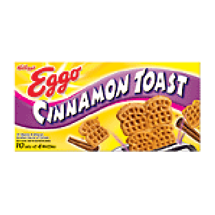Kellogg's Eggo cinnamon toast waffles, 10 sets of 4 waffles 10.75-oz