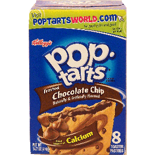 Kellogg's Pop-tarts chocolate chip flavored toaster pastries, 8-14.7oz