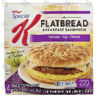 Kellogg's Special K flatbread breakfast sandwich; sausage, egg,16.4-oz