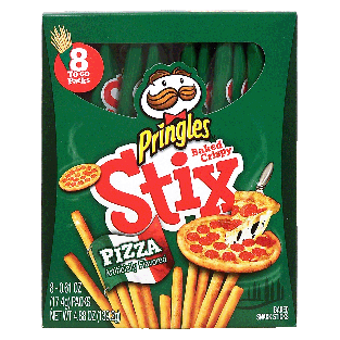 Pringles Stix pizza flavored baked snack sticks, 8  pack  4.88oz